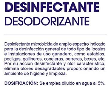 Zotal G. Desinfectante, fungicida y desodorizante. Uso ambiental
