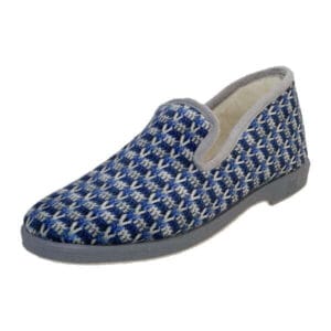 ZAPATILLA DE CASA CON MOTIVOS DE PUNTO